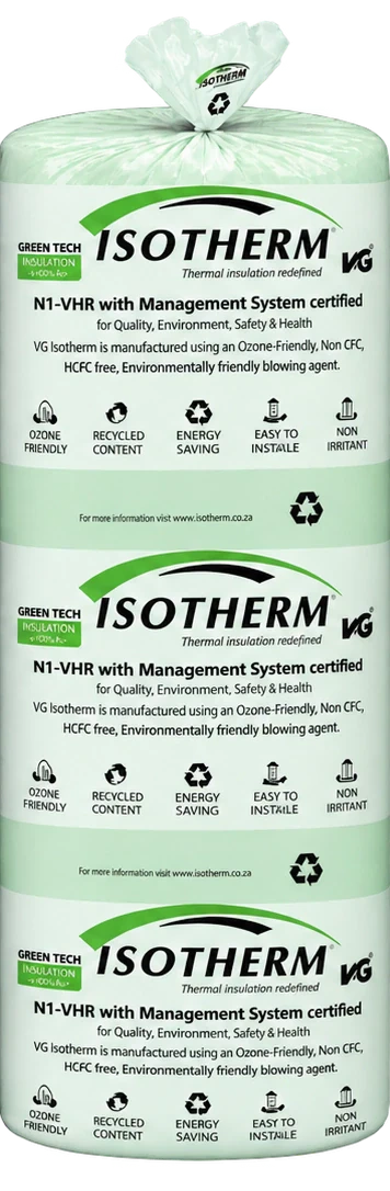 75mm Isotherm polyester insulation roll for topping up insulated ceilings