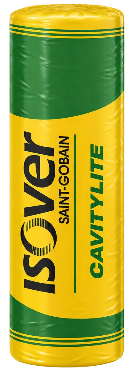 Isover Cavitylite upright sealed glasswool wall insulation roll